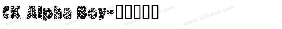 CK Alpha Boy字体转换